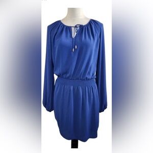 White House Black Market Royal Blue Long Sleeve Dress